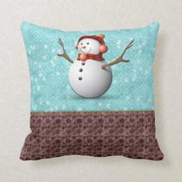 coussin de bonhomme de neige