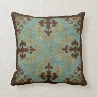 Coussin de bottes en cuir de turquoise