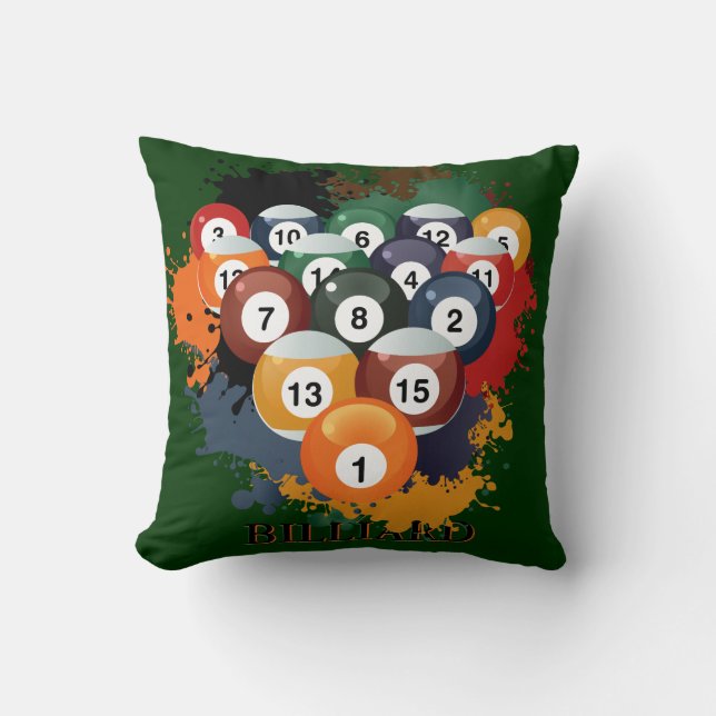 Coussin de boules de billard de piscine (Recto)