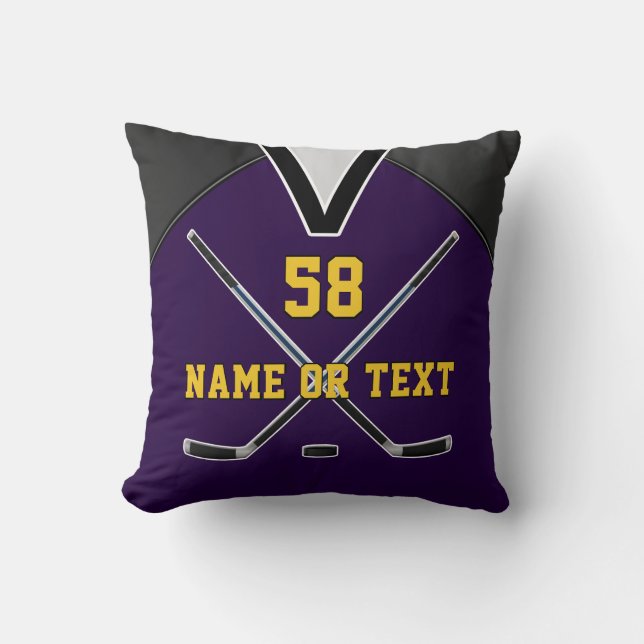 Coussin de cadeaux de hockey sur glace ou de hocke (Recto)