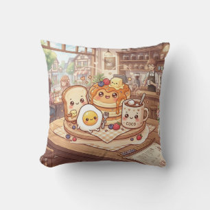 Coussin de Café Petit Déjeuner Mignon