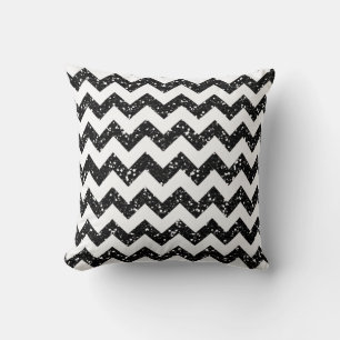 Coussin  de canapé de Parties scintillant Chevron 