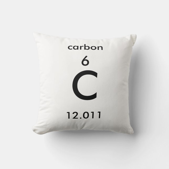 Coussin de carbone du tableau périodique 6 (Recto)