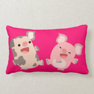 Coussin de caricatures de Cute Dancing