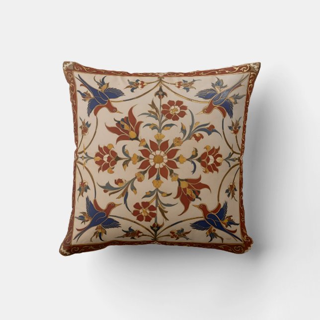 Coussin de Carré de conception persan traditionnel (Verso)