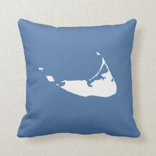 Coussin de carré de réversible de carte d'île d