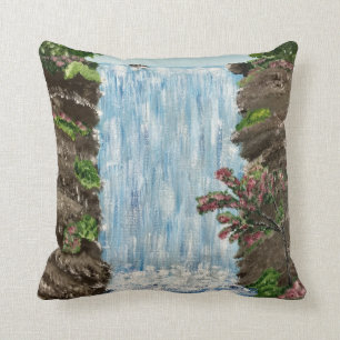 Coussin de cascade (dos bleu)