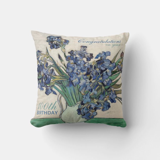 Coussin de célébration d'anniversaire de Van Gogh (Recto)