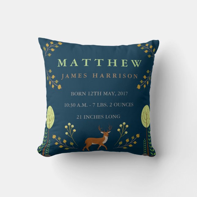 Coussin de cerfs de bois (Recto)