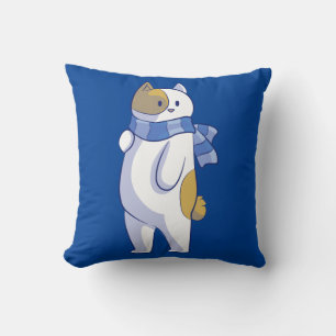 coussin de chat d'hiver