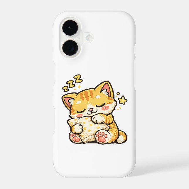 Coussin de chat endormi mignon (Verso)