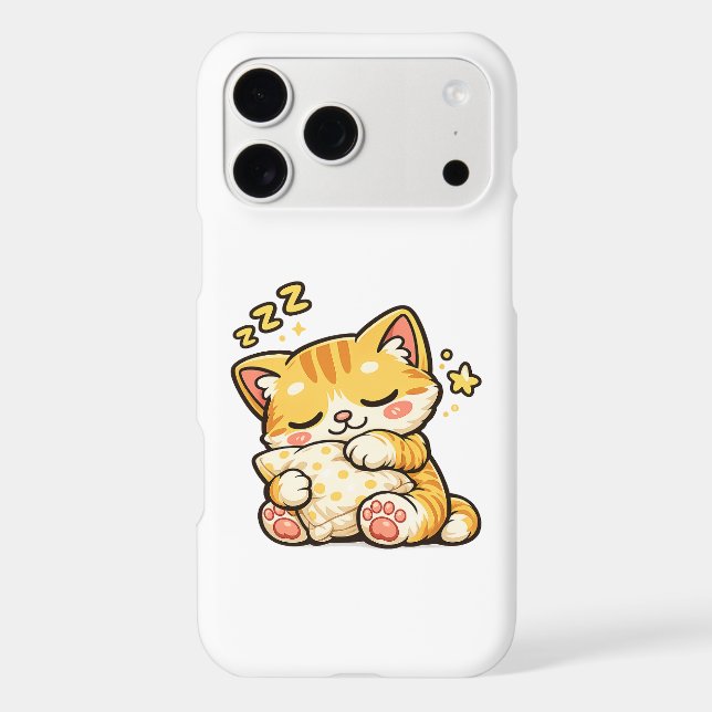 Coussin de chat endormi mignon (Verso)