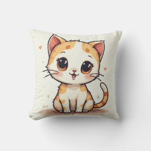 coussin de chat mignon