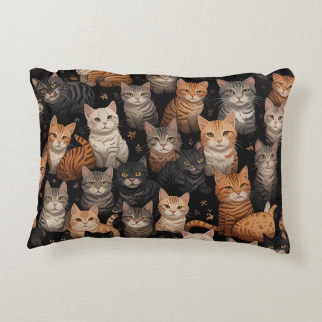 coussin de chat mignon (Dos)