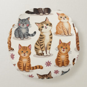 coussin de chat mignon
