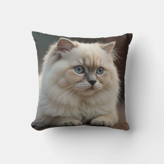 Coussin de chat réaliste et mignon