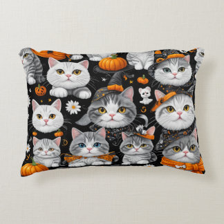 coussin de chats à halloween