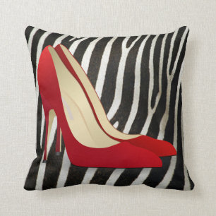coussin de chaussures à talon élevé rouge