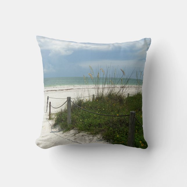 Coussin de chemin de plage d'île de Sanibel (Recto)