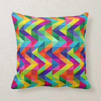 Coussin de Chevron d'arc-en-ciel