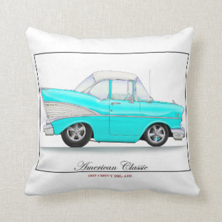 Coussin de Chevy du bleu 57