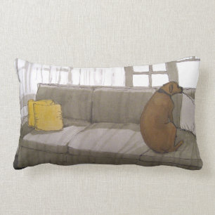 Coussin de chien et de monstre