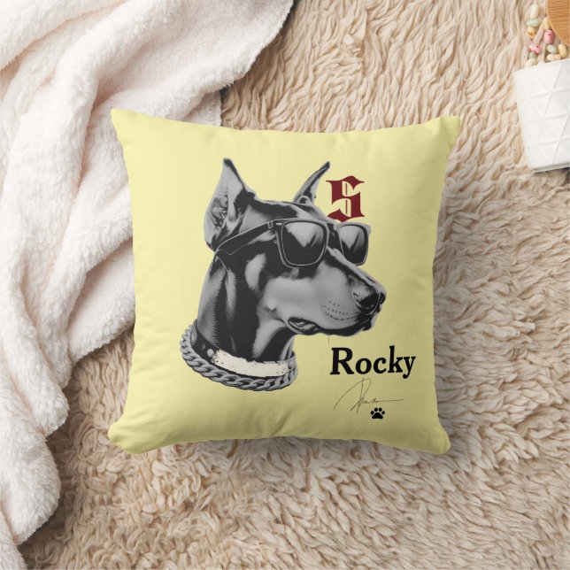 Coussin de chien personnalisé de pattes douillette (Couverture)