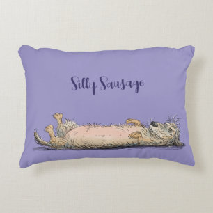 Coussin de chien saucisse drôle de teckel