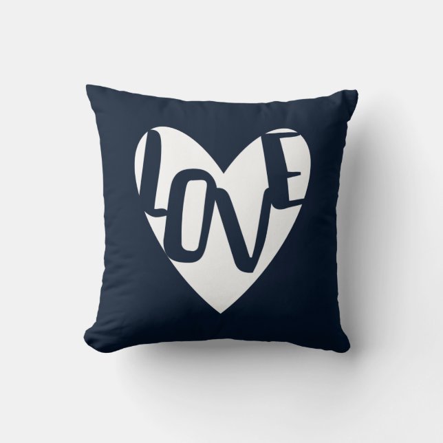 Coussin de coeur d'AMOUR (Recto)