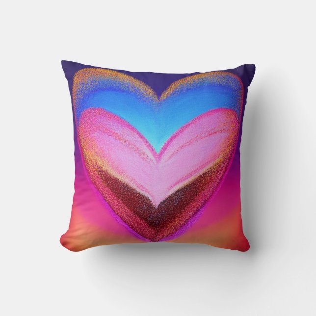 Coussin de coeur pétillant (Recto)