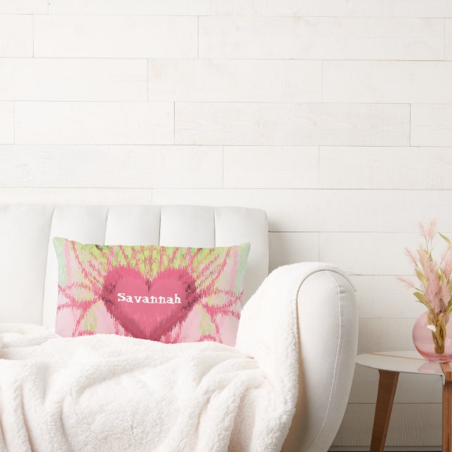 coussin de coeur Tourbillonnant iKat Girly (Canapé)