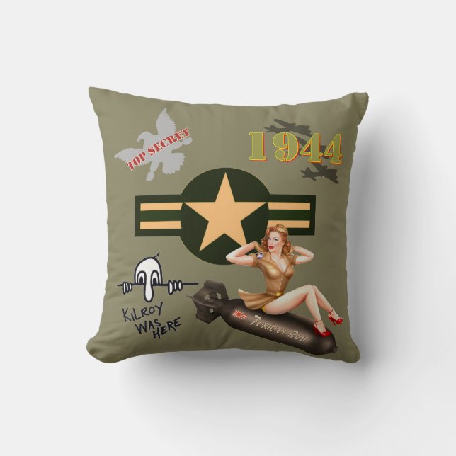 coussin de collage 2ème guerre mondiale (Recto)