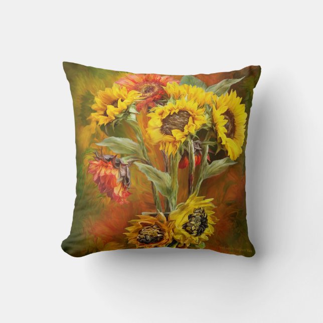 Coussin de concepteur d'art de bouquet de (Recto)
