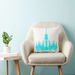 Coussin de concepteur de lustre Turquoise