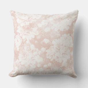 Coussin de concepteur réversible à fleurs souples