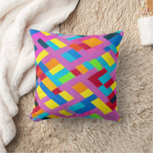 Coussin de conception abstraite coloré