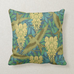Coussin de conception de glycines de Nouveau d'art