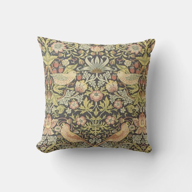 Coussin de conception de Nouveau William Morris (Recto)
