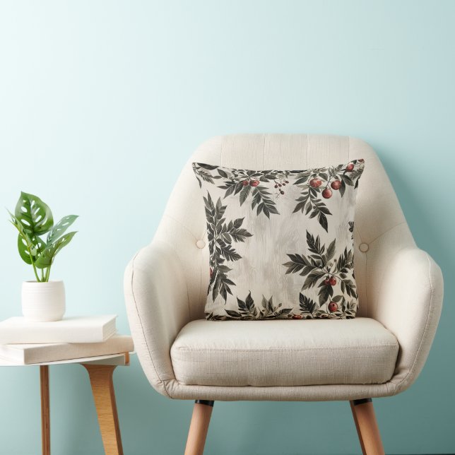 Coussin de conception feuille nette et cool (Chaise)