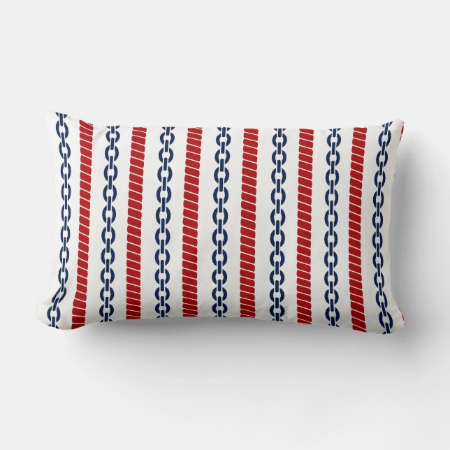 Coussin de cordage et de lumbar à chaîne (Recto)