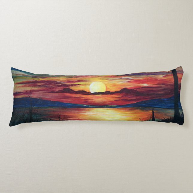 Coussin de corps de coucher du soleil (Devant)