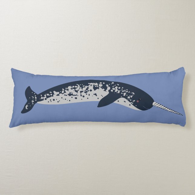 Coussin de corps de Narwhal (Devant)