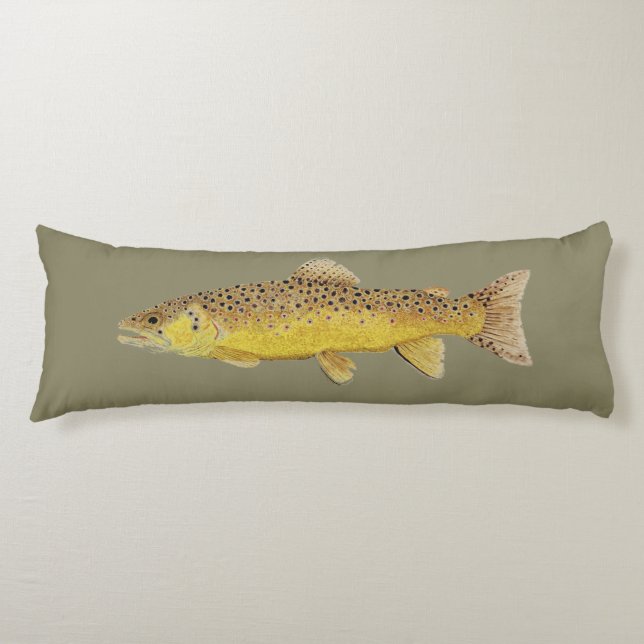 Coussin de corps de truite (Devant)