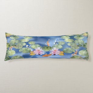 Coussin de corps d'étang de Cyanicity Koi