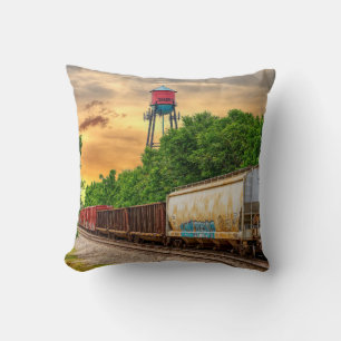 Coussin de coucher de soleil à vapeur urbaine