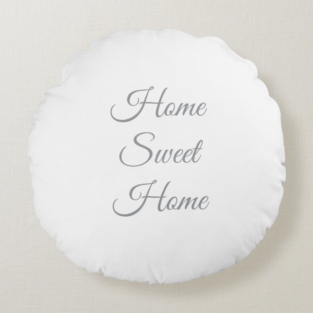Coussin de couleur blanche simple minimaliste (Devant)