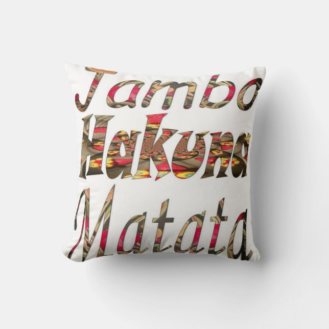 Coussin de couleur traditionnel africain (Recto)