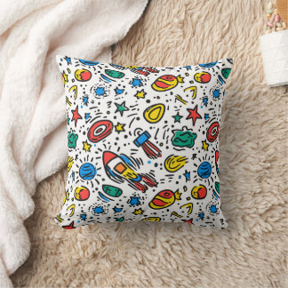 Coussin de coussin à thème spatial