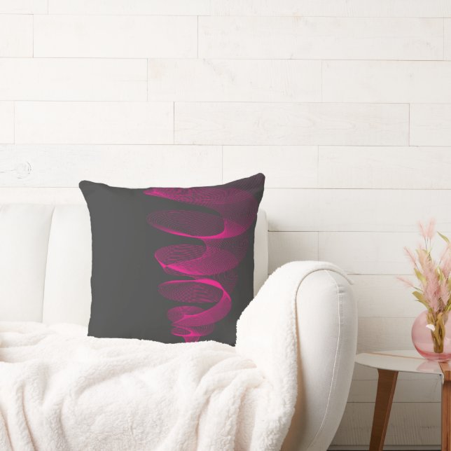 Coussin de coussin de tornade d'abrégé sur fuchsia (Canapé)