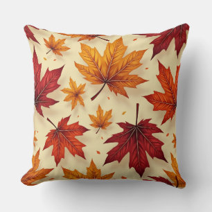 coussin de coussin d'érable d'automne